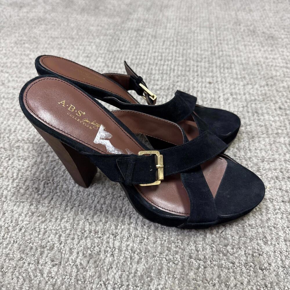 ABS By Allen Schwartz Heeled Sandals Black Women’s Size 7.5
